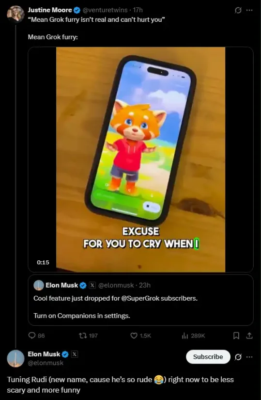 AI 女友概念暴涨，马斯克再次疯狂带货的 Ani 是什么？第13张