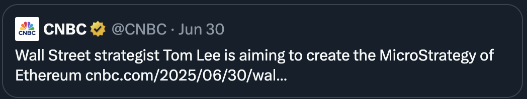 Tom Lee: 加密公司股价上涨，到底是币价上涨还是储备战略的功劳？第5张