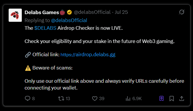 本周空投机会一览：Yala、Treeverse、$S、Caldera等第6张