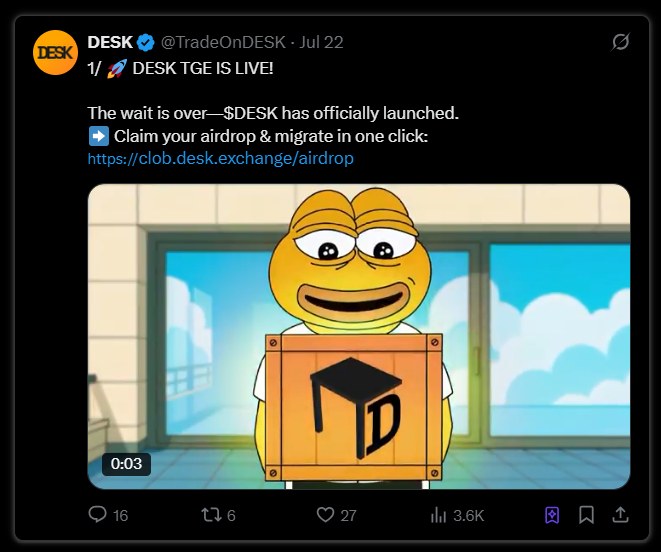 本周空投机会一览：Yala、Treeverse、$S、Caldera等第7张