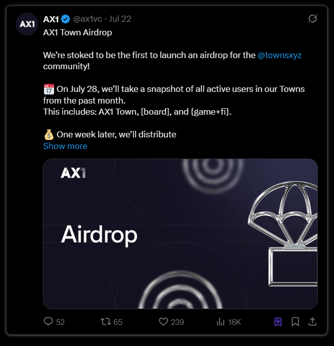 本周空投机会一览：Yala、Treeverse、$S、Caldera等第12张