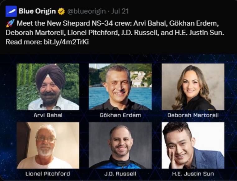 加密先锋孙宇晨破界出征太空，TRON ECO「Justin to Space星际计划」激活全民星际淘金热第1张