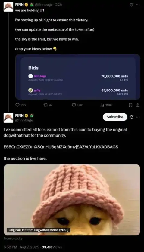 这个 Meme 发射台花费近 80 万美元买了一顶 30 美元的帽子？第4张