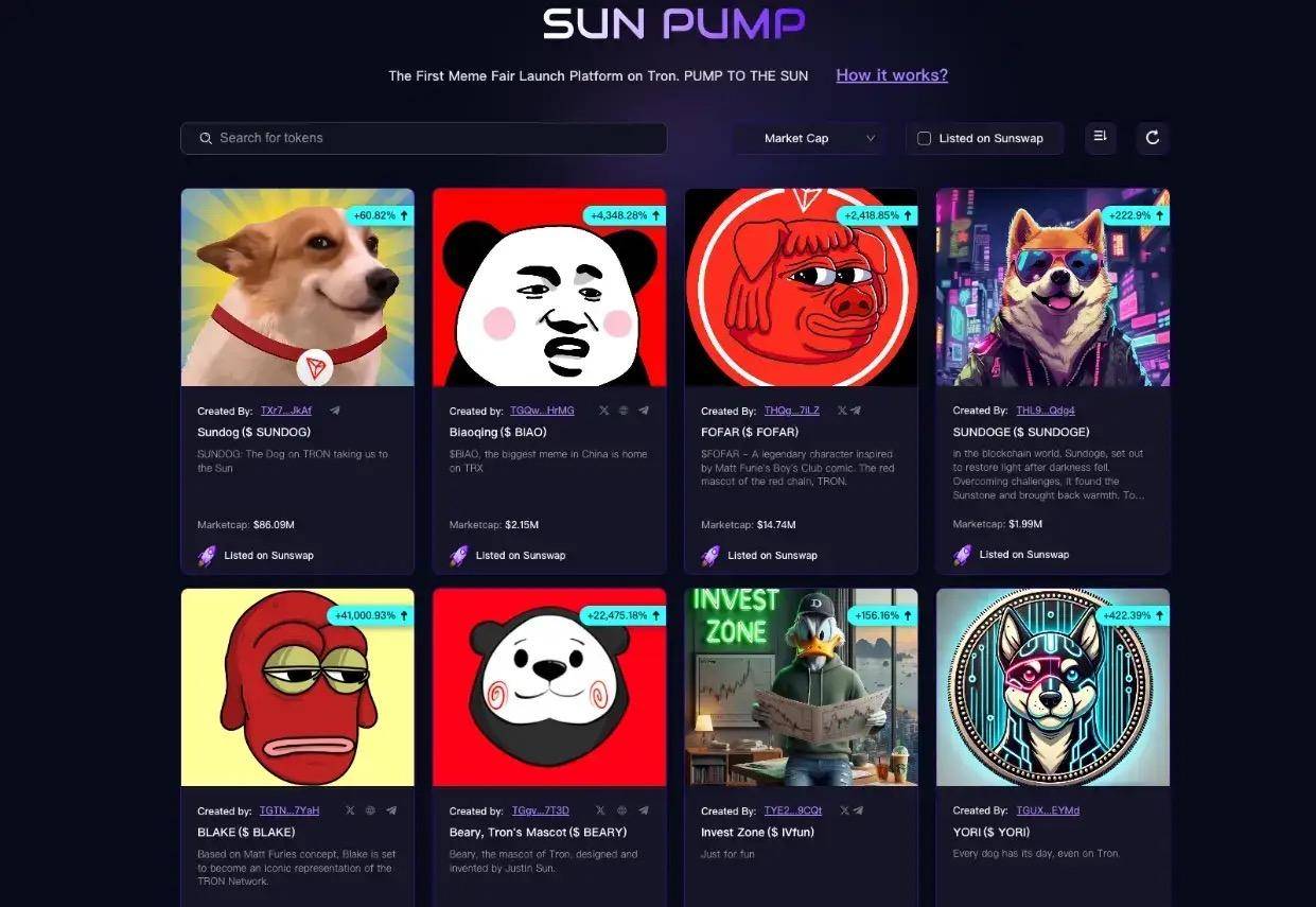从挑战者到领头羊：SunPump 一周年，解码 Meme 公平发射平台的闪电崛起第1张