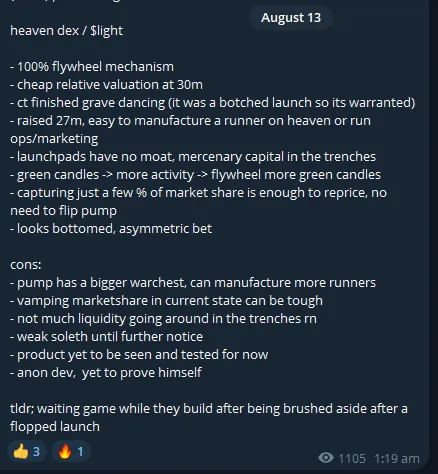 速览新晋发射台 Heaven 和代币 LIGHT：100% 收入回流，能挑战 Pump.fun 吗？第2张