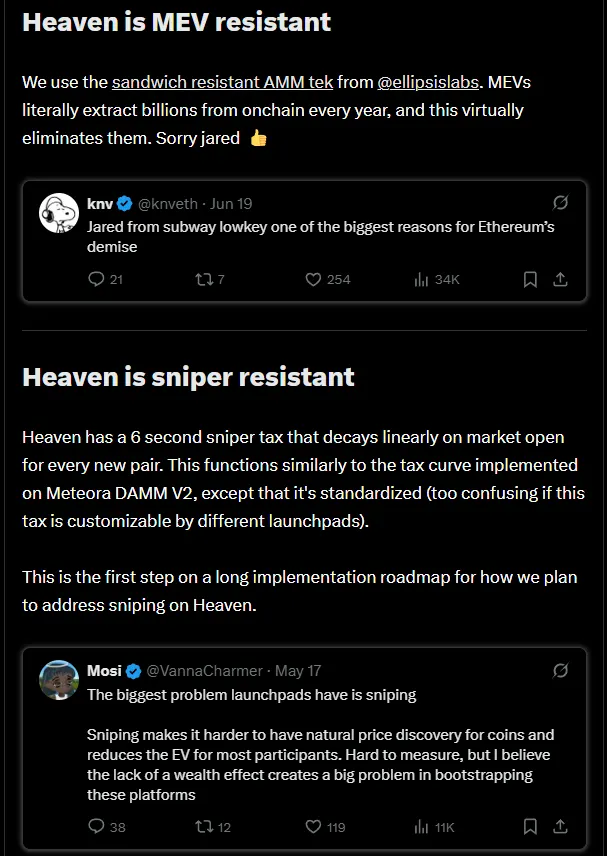 速览新晋发射台 Heaven 和代币 LIGHT：100% 收入回流，能挑战 Pump.fun 吗？第6张