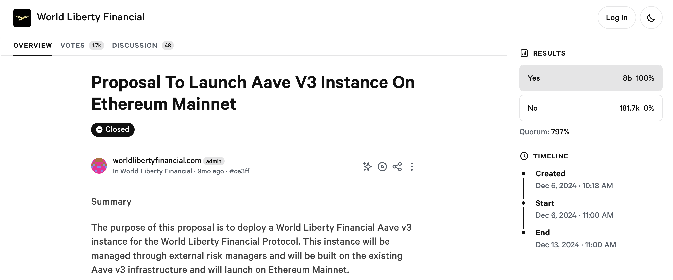 WLFI 上线倒计时：孙宇晨等早期投资者狂赚十余倍，Aave 分成提案陷争议第2张