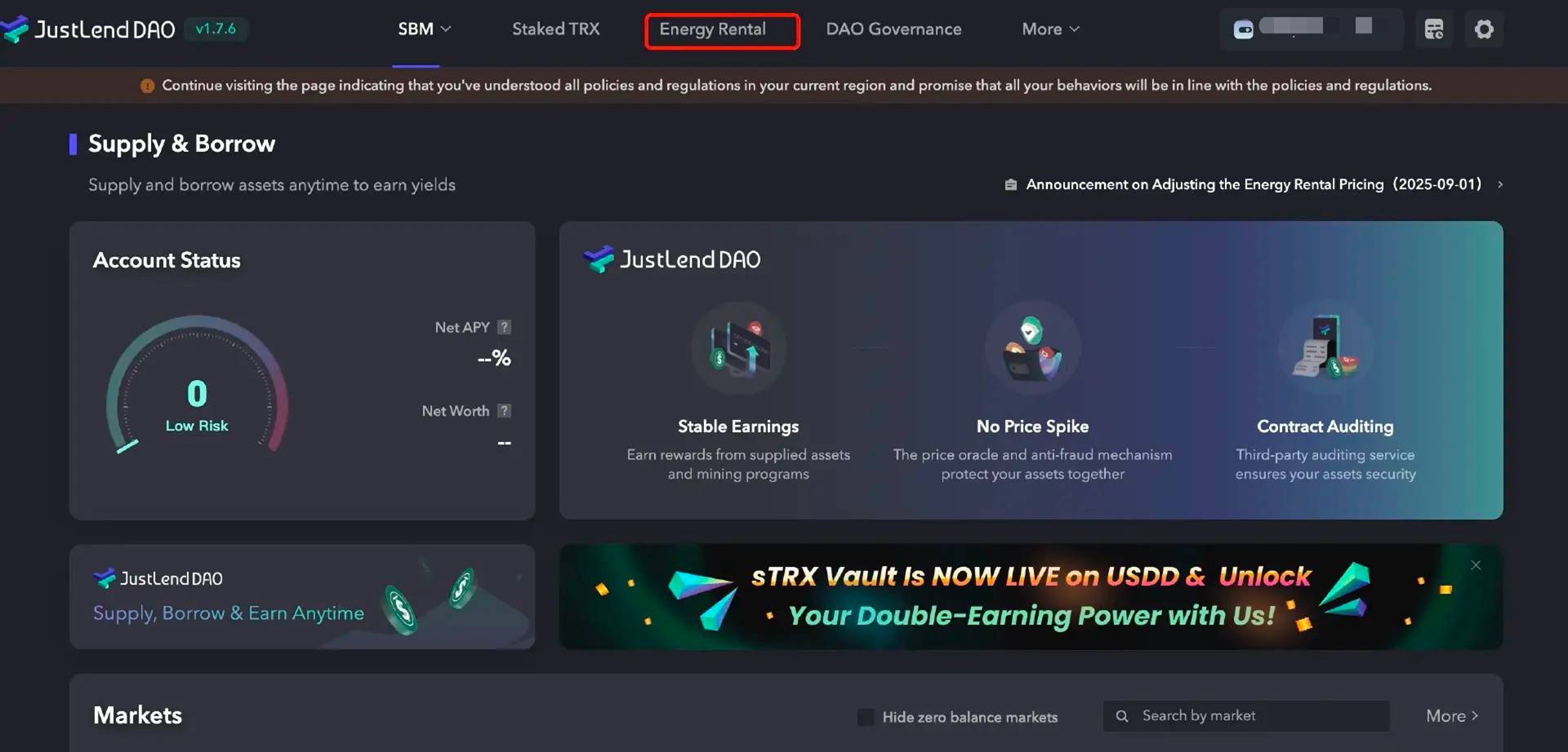 JustLend DAO能量租赁教程｜能量租赁费率重磅下调至8%，波场TRON全面降费助力用户低成本参与生态爆发第2张