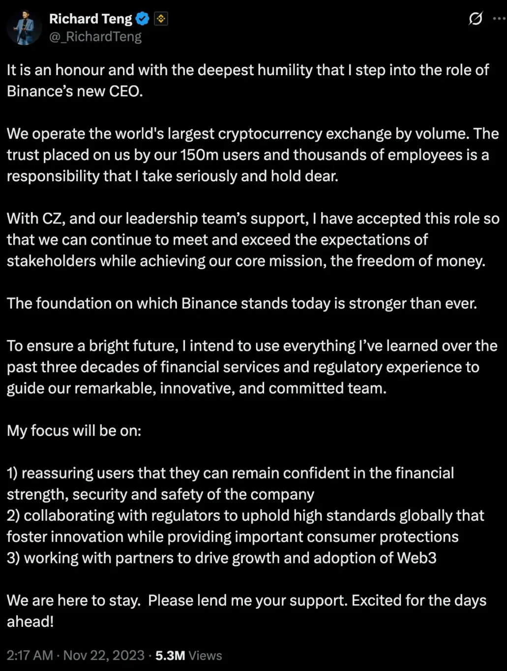 Richard Teng:在赵长鹏「阴影」下,执掌币安走出至暗时刻第2张「BreakingCoin」 Richard Teng:在赵长鹏「阴影」下,执掌币安走出至暗时刻第2张