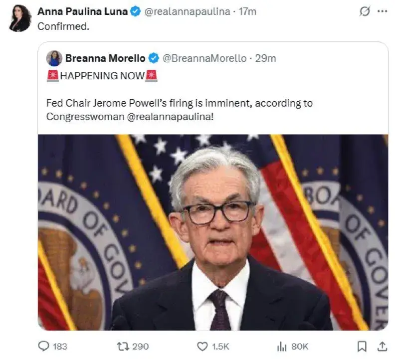 对话Polymarket交易员：为何押注25万美元认定特朗普不会解雇鲍威尔？