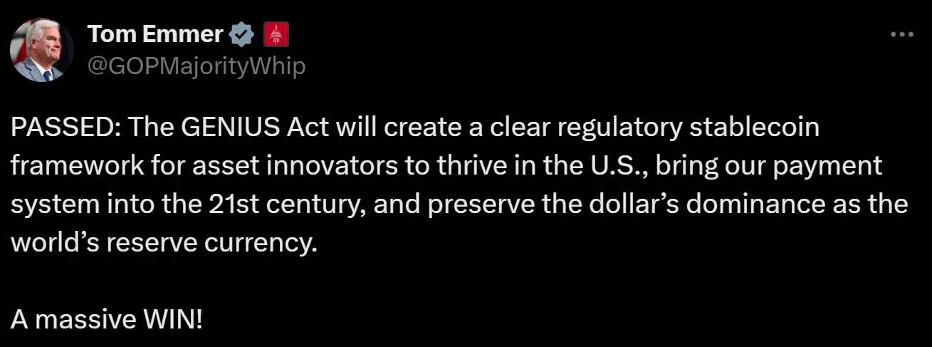 GENIUS法案落地，我们该如何审慎对待稳定币叙事？