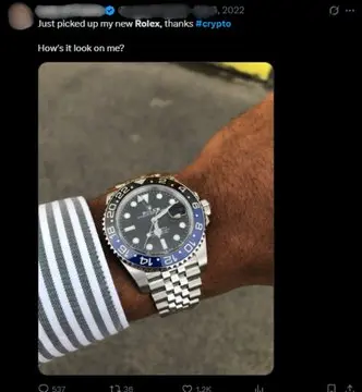 劳力士：加密牛市的顶部警报灯